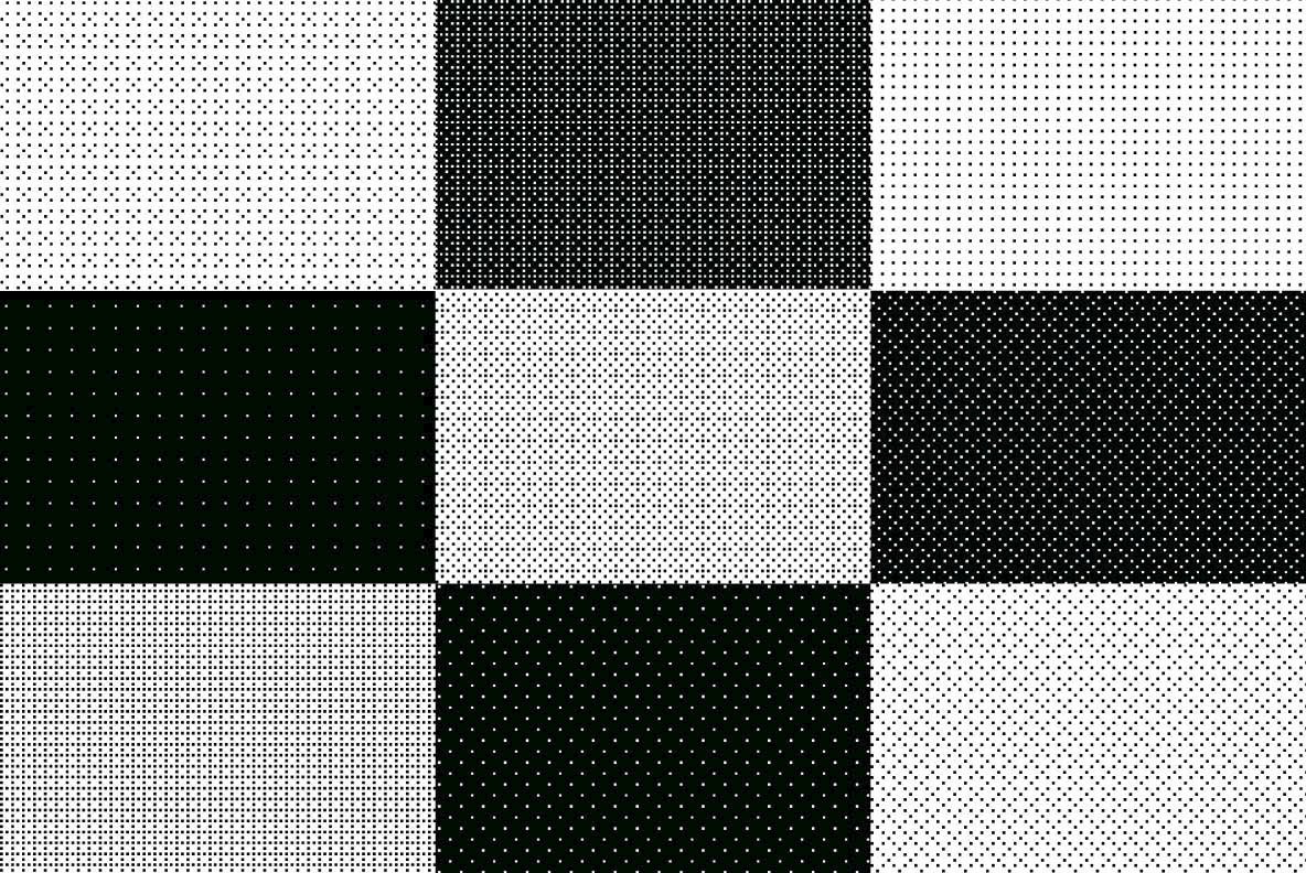 Dither Gradient Pixel Patterns Dither Gradient Pixel Patterns