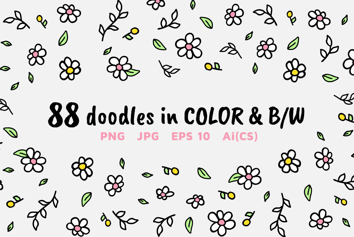 106  Vector Doodles   Seamless Patterns 2