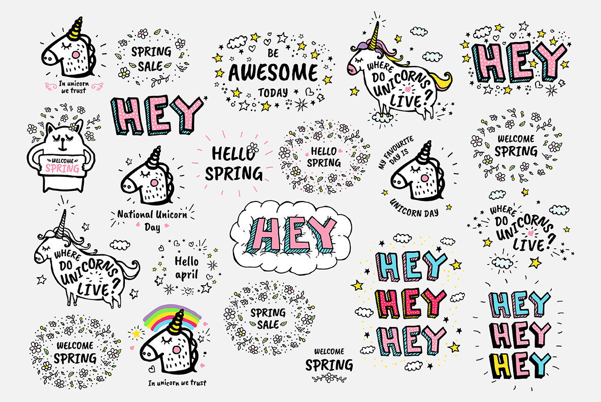 106  Vector Doodles   Seamless Patterns 3