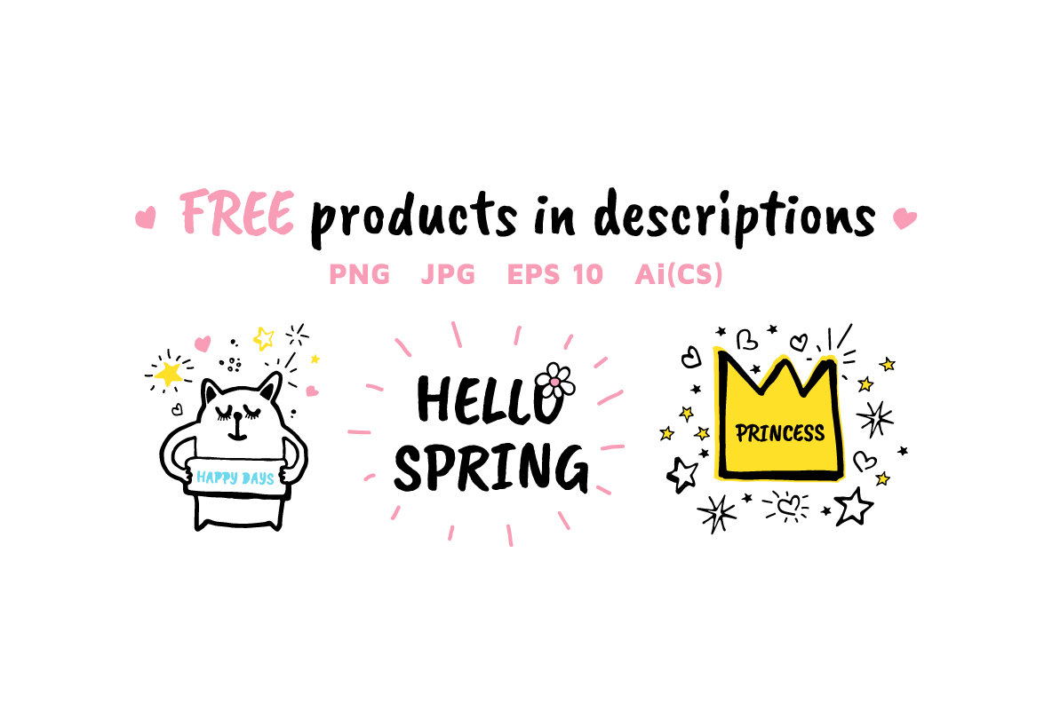 106  Vector Doodles   Seamless Patterns 8