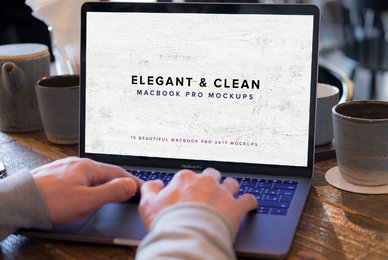 Elegant  Clean Macbook Pro Mockups