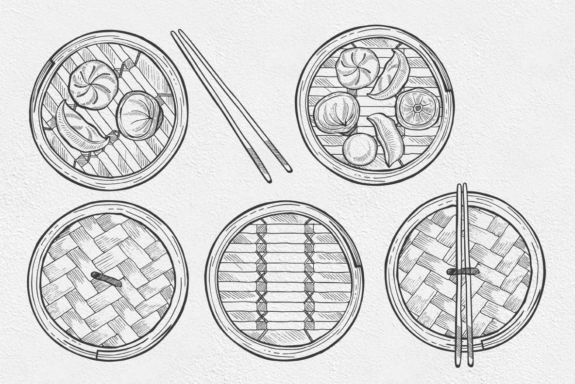 Dumpling Food Illustrations 6