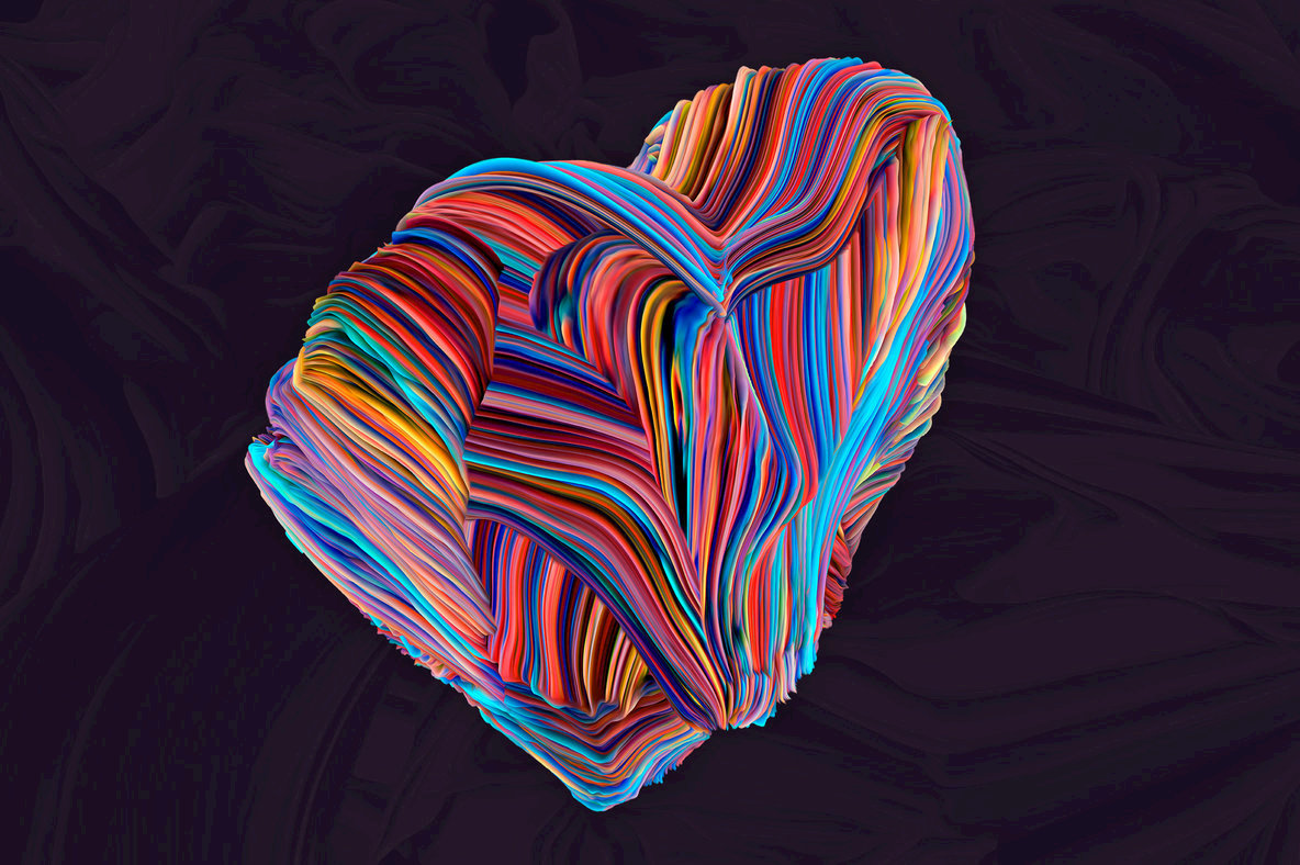 Displaced  80 Isolated Abstract 3D Textures 5