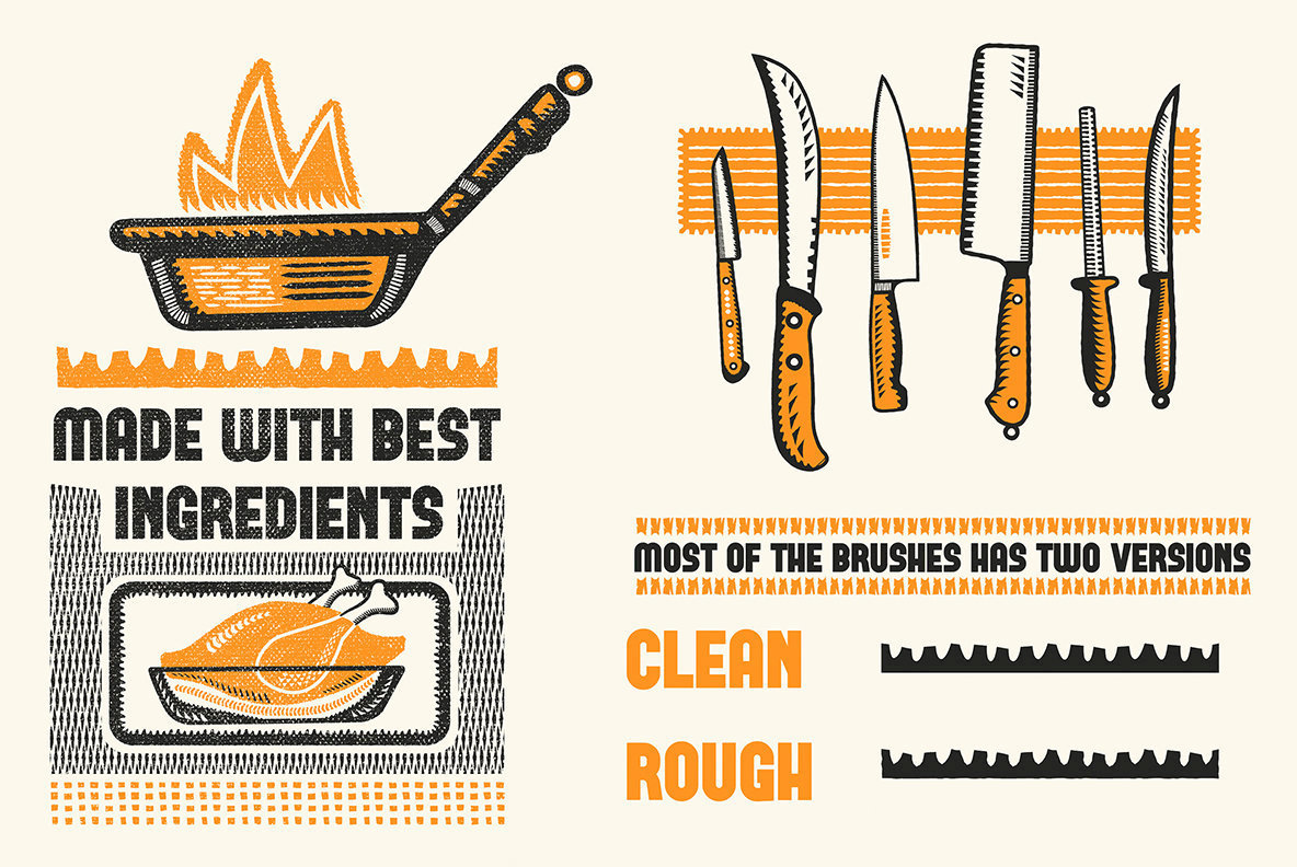 Cookbook for Woodcuts Adobe Illustrator Brushes Cookbook for Woodcuts Adobe Illustrator Brushes