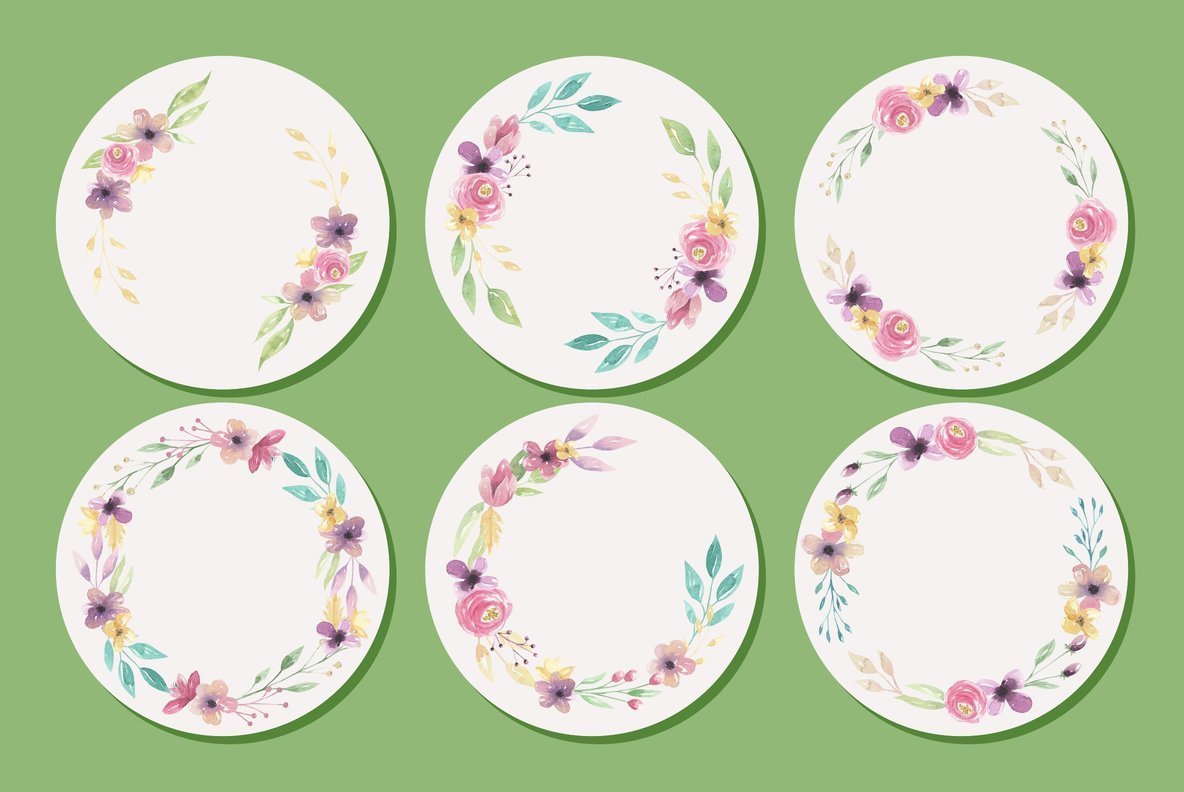 Sweet Florals Shop Watercolor Package Sweet Florals Shop Watercolor Package