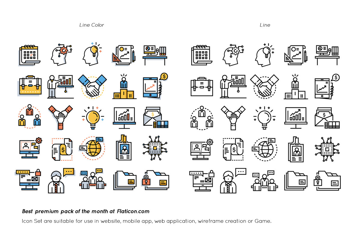 Office and Business Premium Icon Pack 6