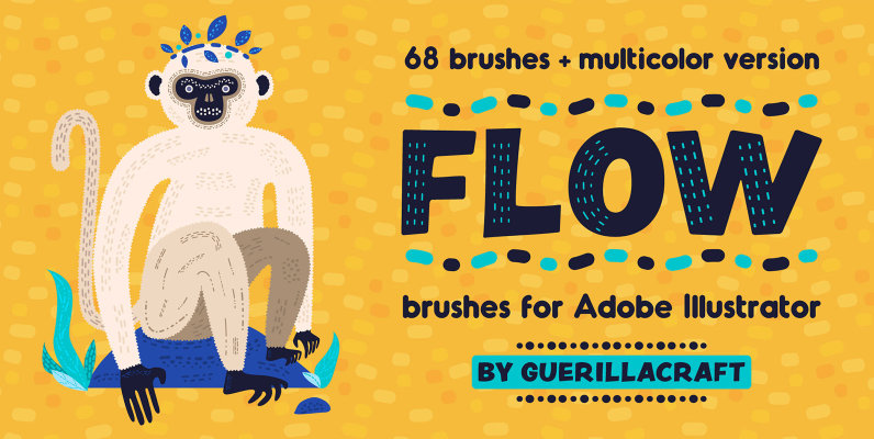 Flow Brushes for Adobe Illustrator
