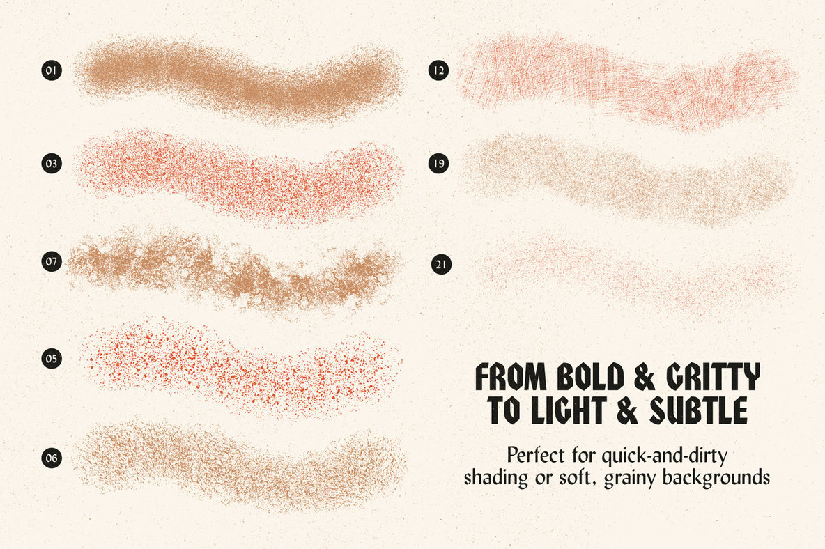 Grain Shader Brushes For Photoshop
