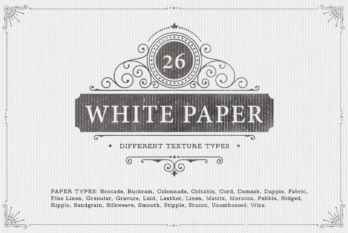 26 White Paper Background Textures 26 White Paper Background Textures