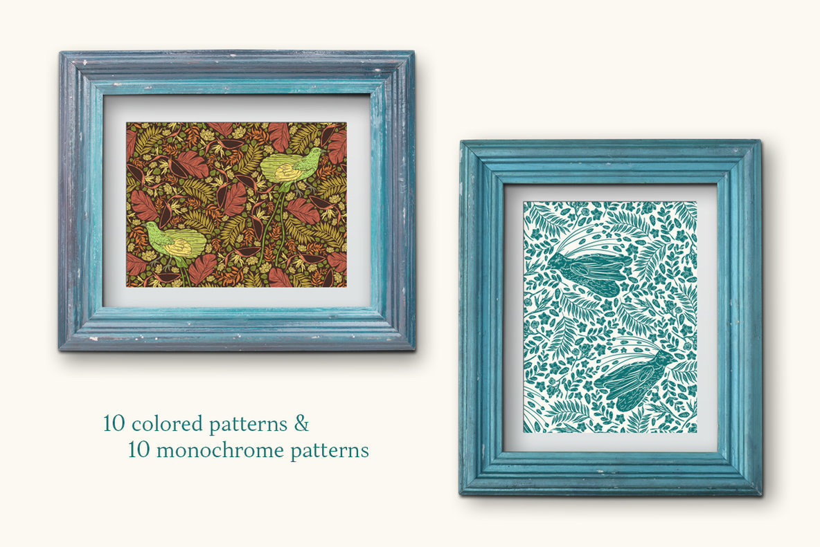 Bird of Paradise Patterns 2