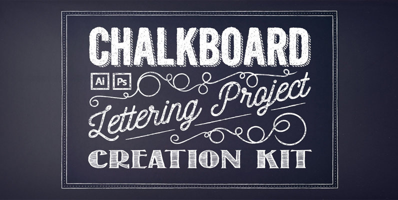 Chalkboard Lettering Project Creation Kit