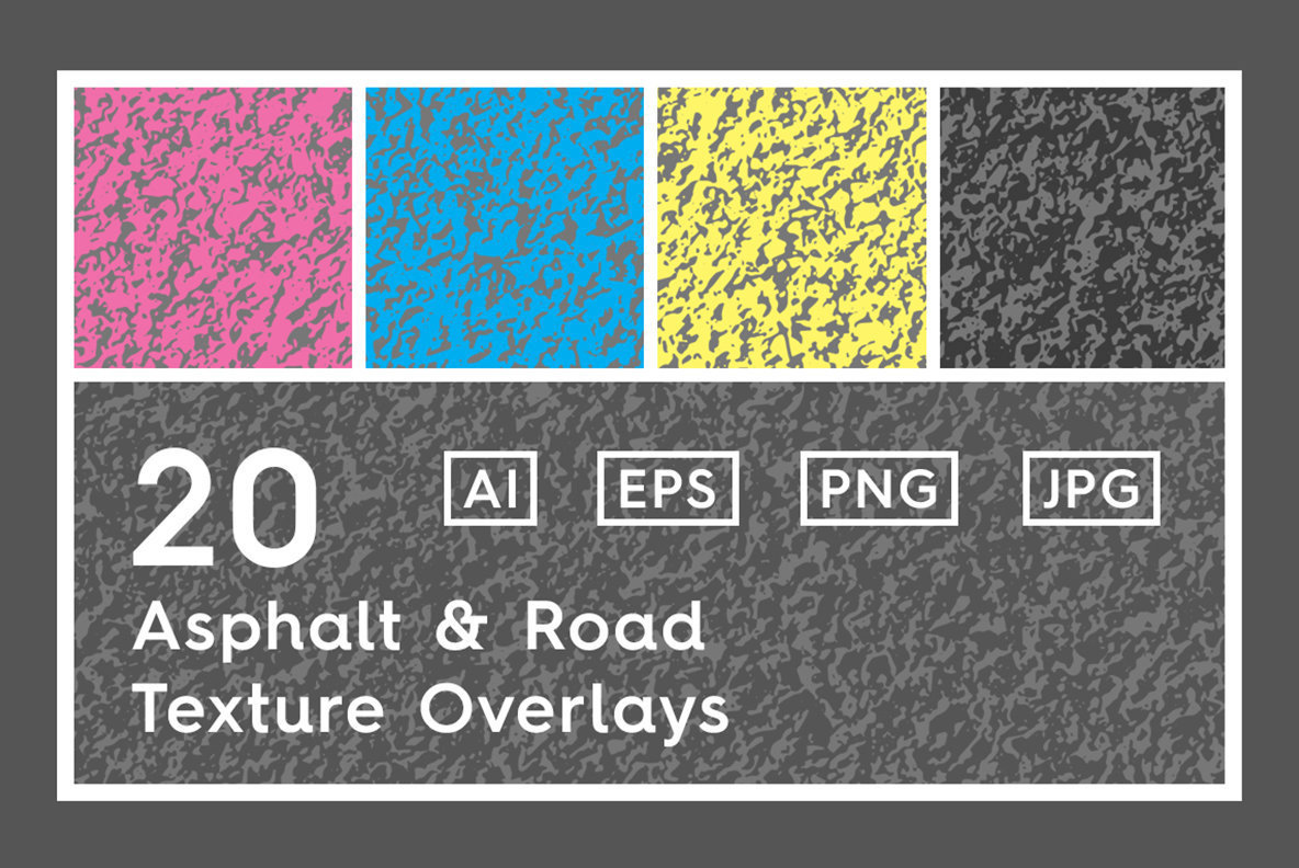 20 Asphalt Road Texture Overlays 20 Asphalt Road Texture Overlays