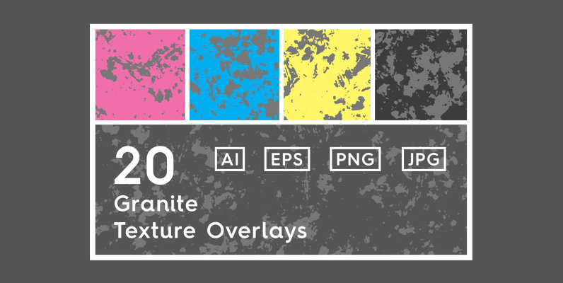 20 Granite Texture Overlays