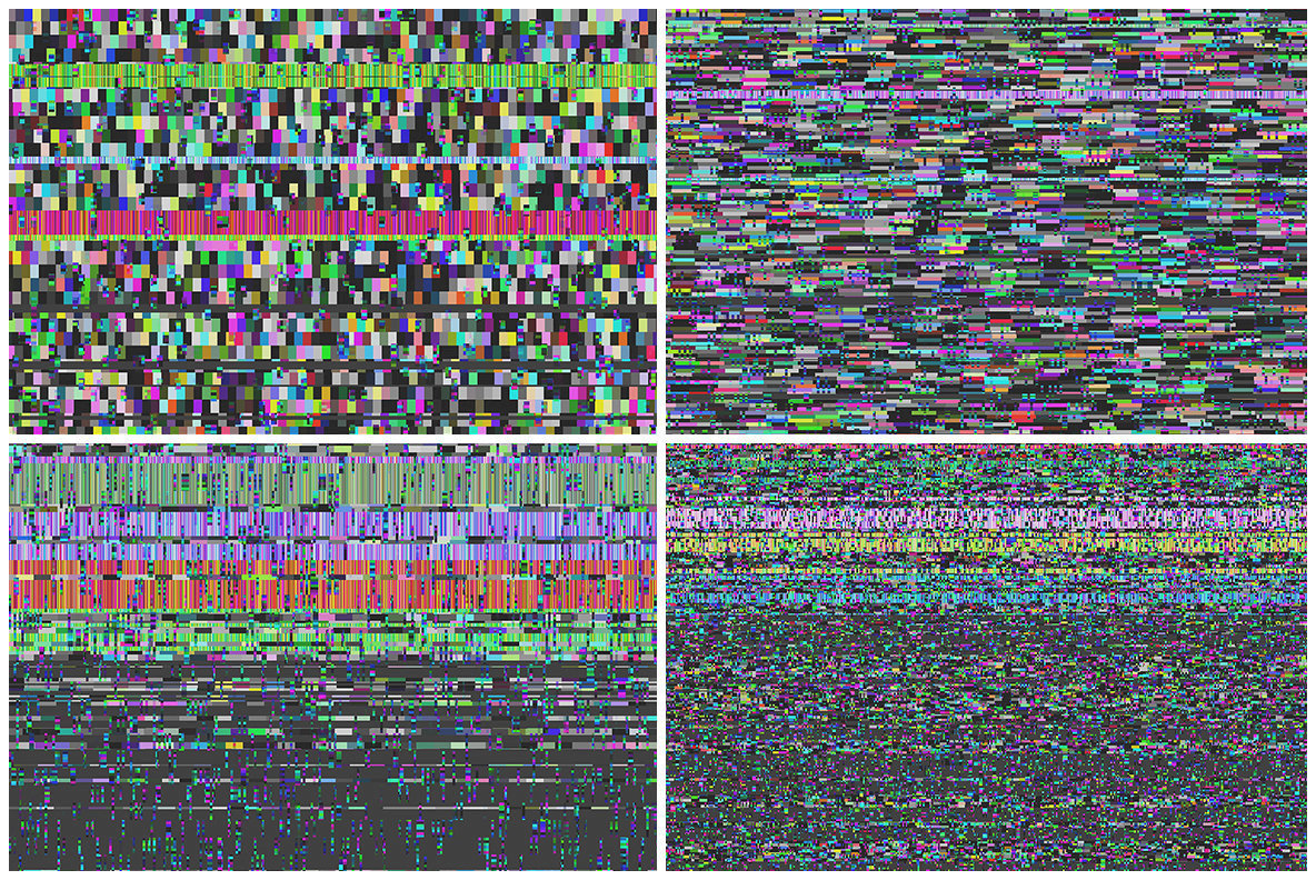 10 Seamless Error Glitch Backgrounds 10 Seamless Error Glitch Backgrounds