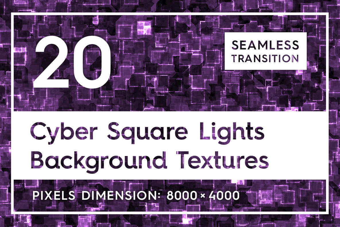 20 Cyber Square Lights Backgrounds 1