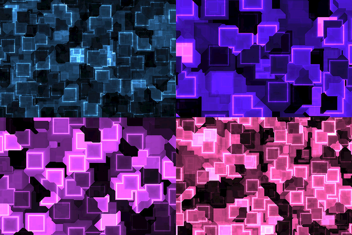 20 Cyber Square Lights Backgrounds 4