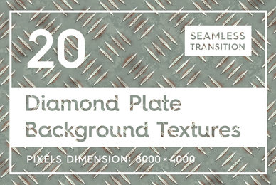 20 Diamond Plate Background Textures