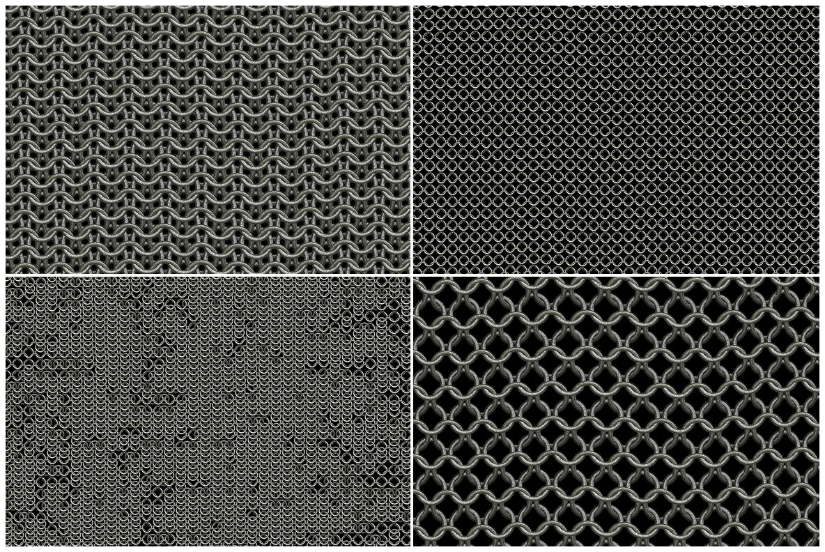 20 Chain Mail Background Textures 6