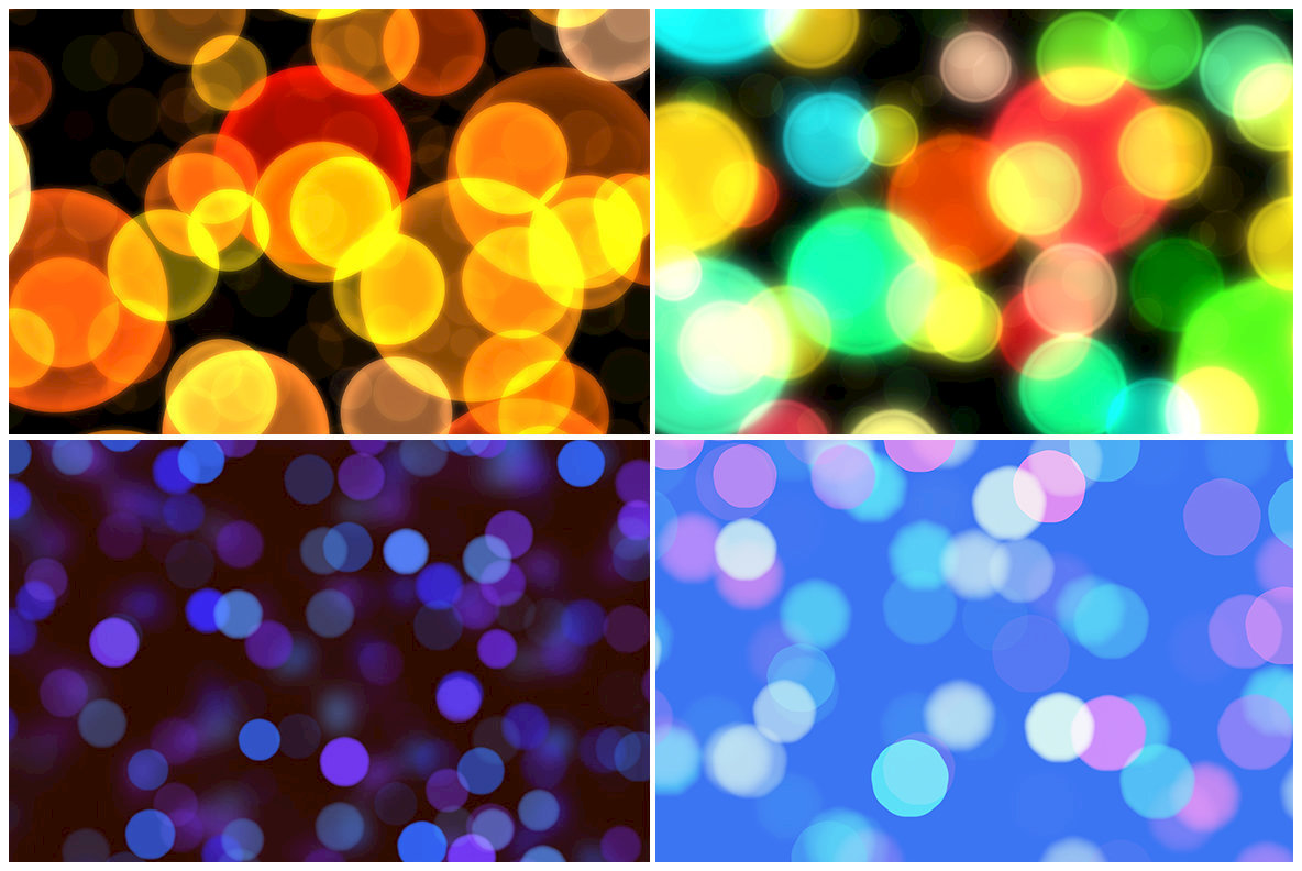10 Blurred Bokeh Background Textures