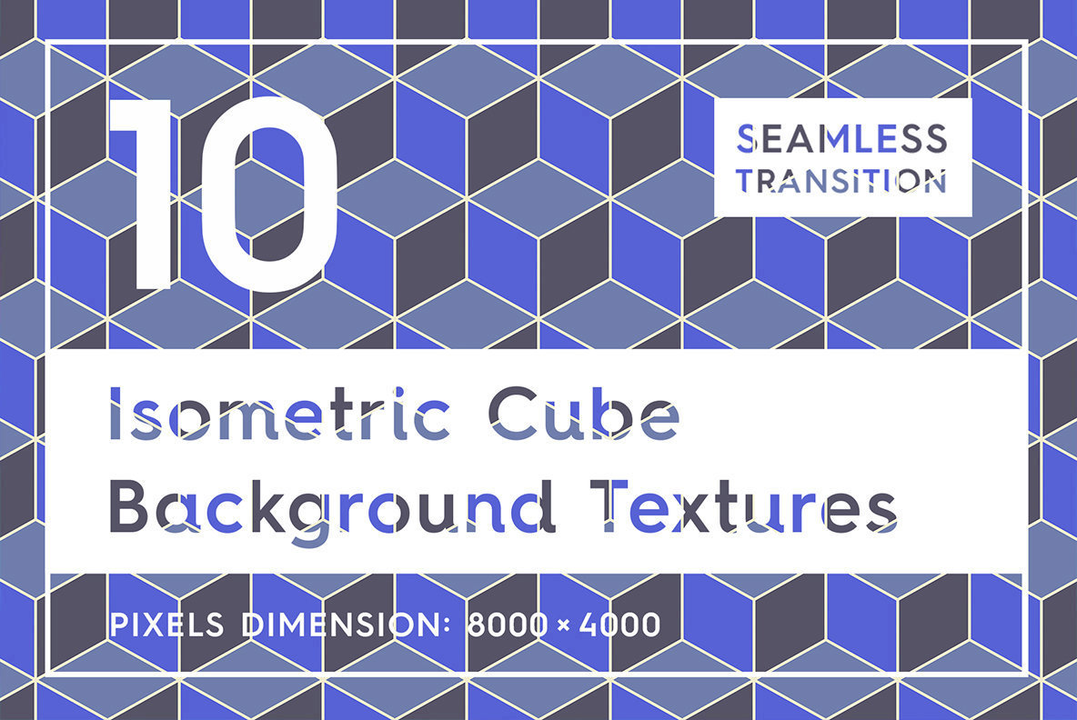 10 Isometric 3D Cubes Backgrounds 1