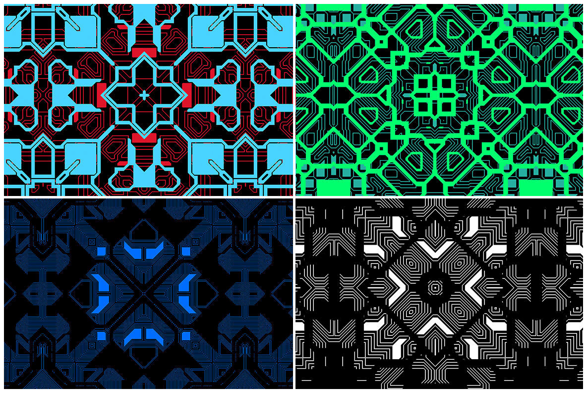 10 Techno Pattern Backgrounds 10 Techno Pattern Backgrounds