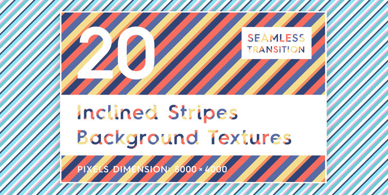 20 Inclined Stripes Backgrounds