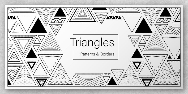 Triangles Patterns   Borders