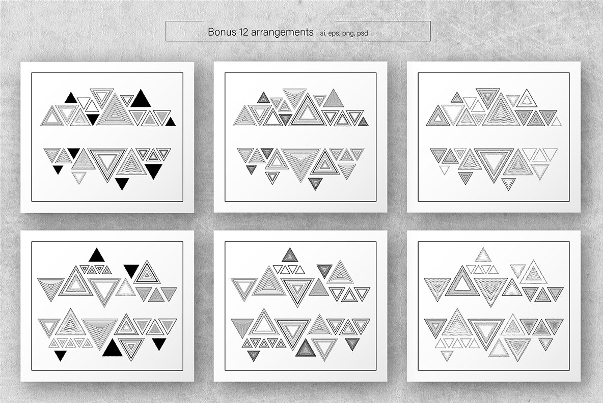 Triangles Patterns Borders Triangles Patterns Borders