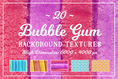 20 Bubble Gum Background Textures
