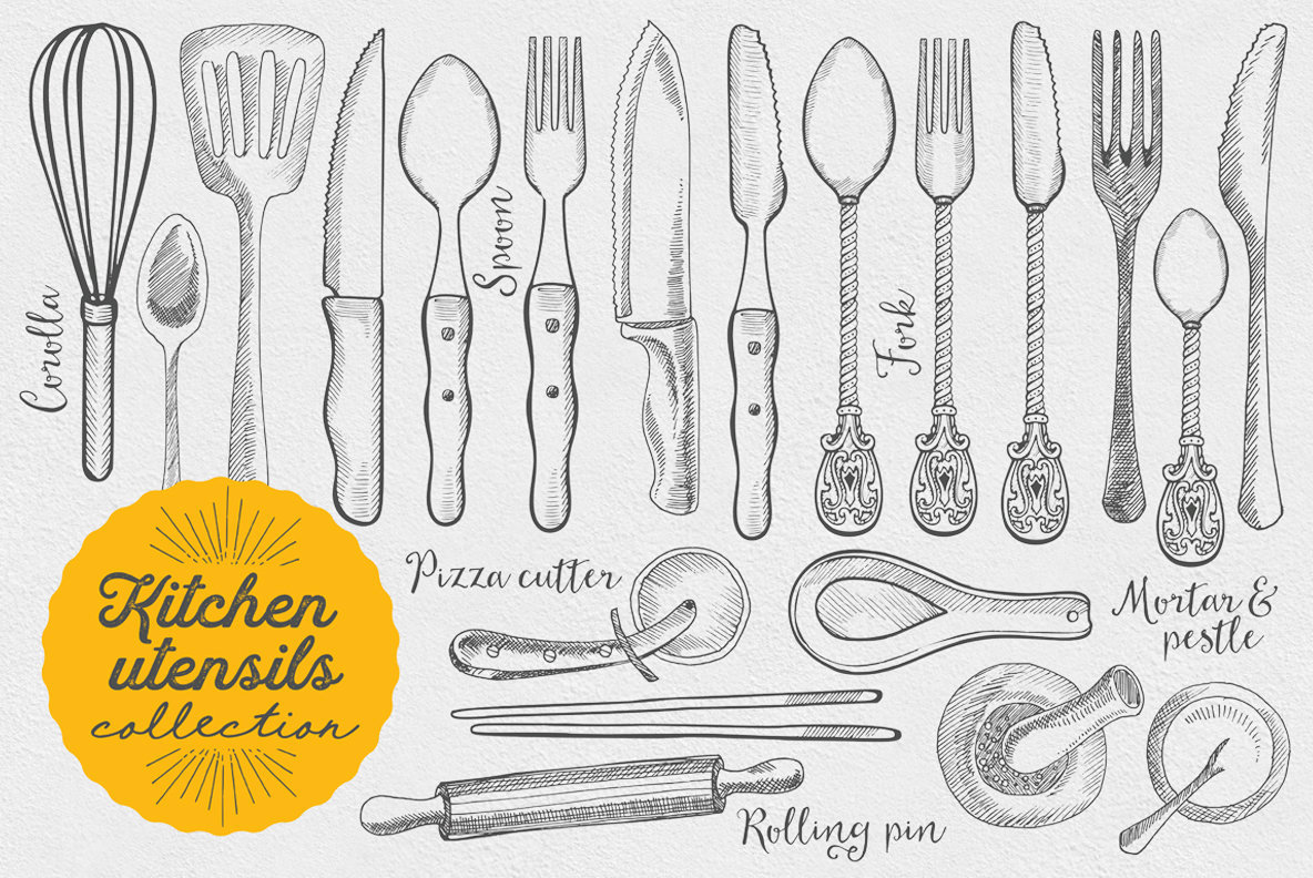 Kitchen Utensils Illustration 4