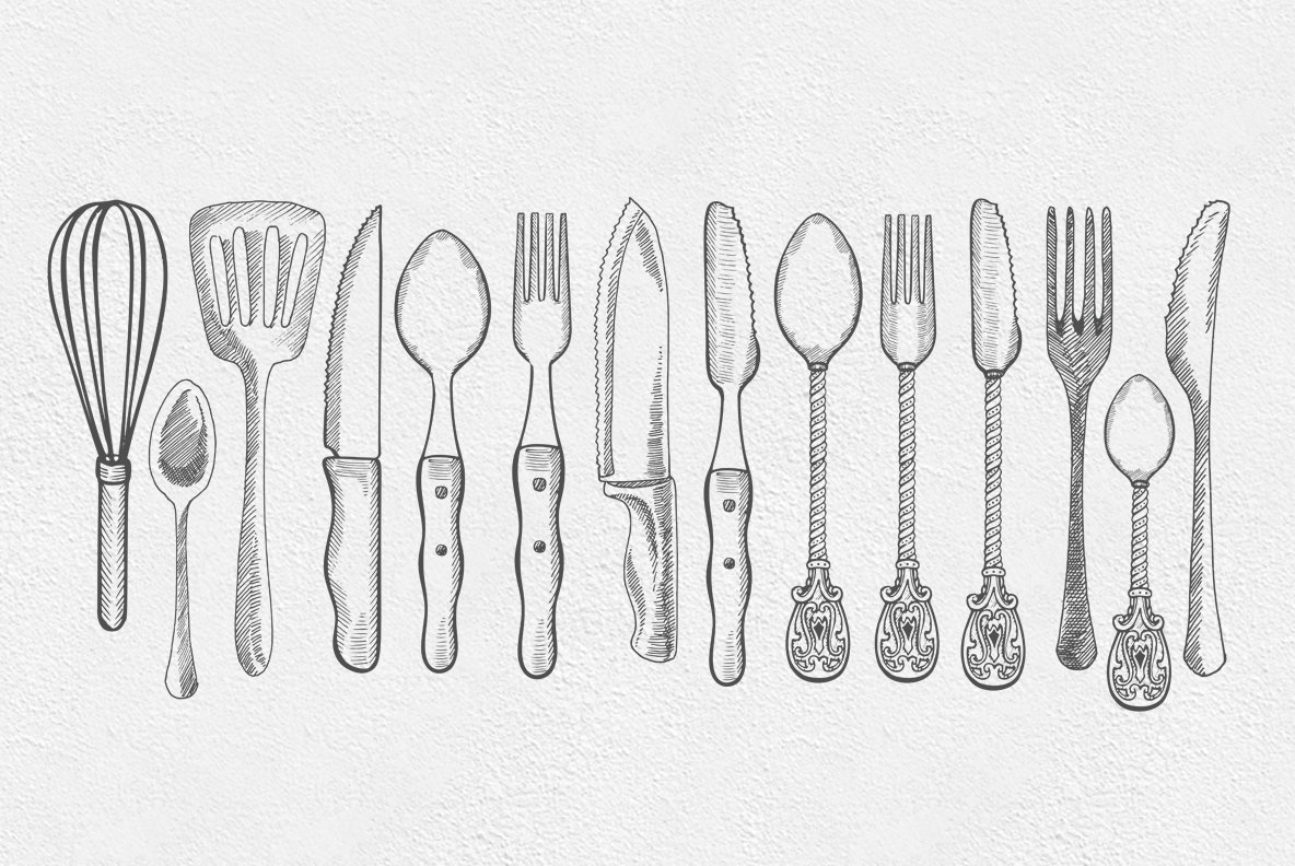 Kitchen Utensils Illustration 5