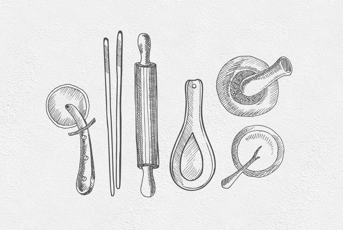 Kitchen Utensils Illustration 6