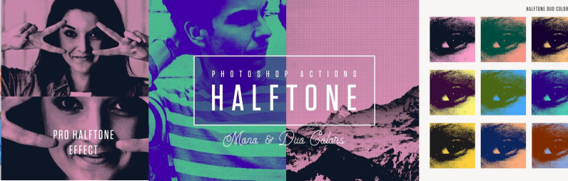 Halftone Mono   Duo Colors
