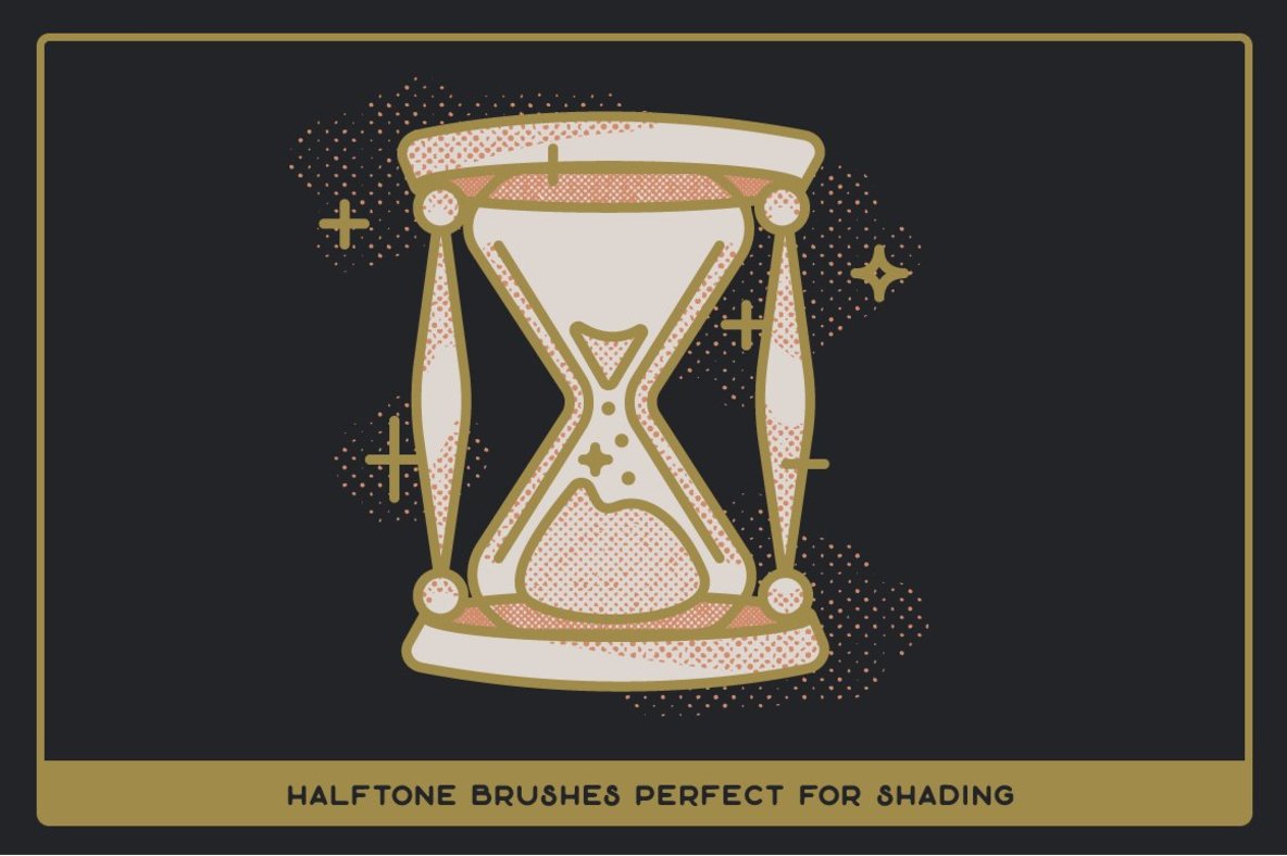 Revelation Halftones   Distressed Halftone Brushes for Procreate