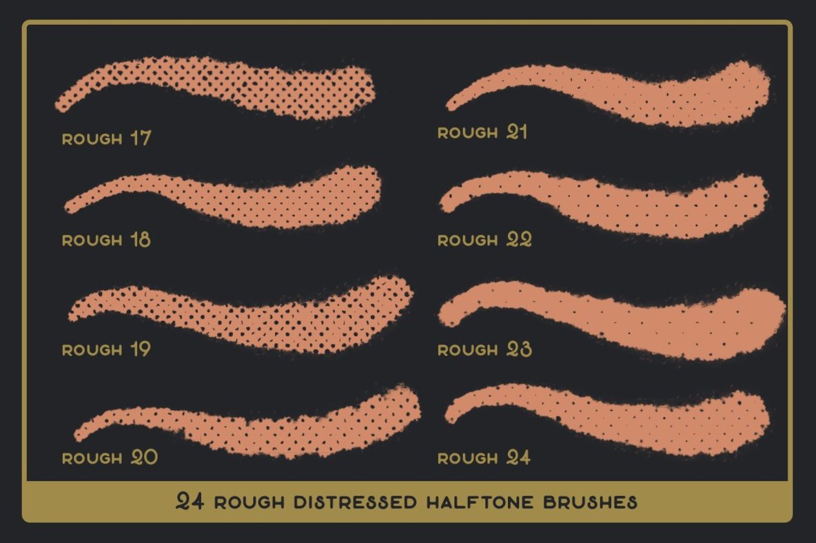 Revelation Halftones   Distressed Halftone Brushes for Procreate