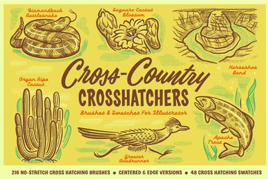 Cross Country Cross Hatchers for Adobe Illustrator