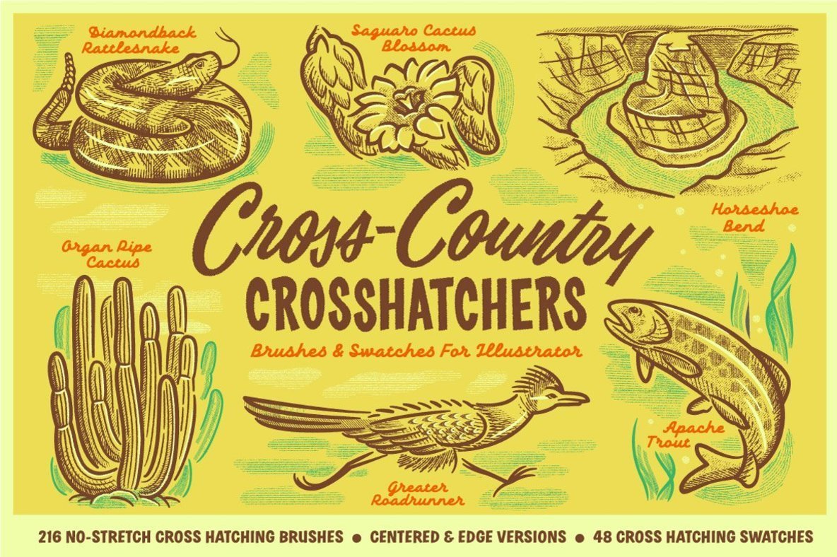 Cross Country Cross Hatchers for Adobe Illustrator Cross Country Cross Hatchers for Adobe Illustrator