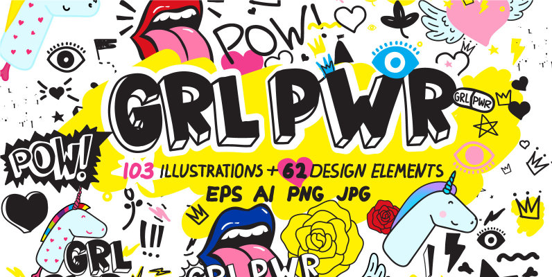 170 Doodles  Elements and Patterns