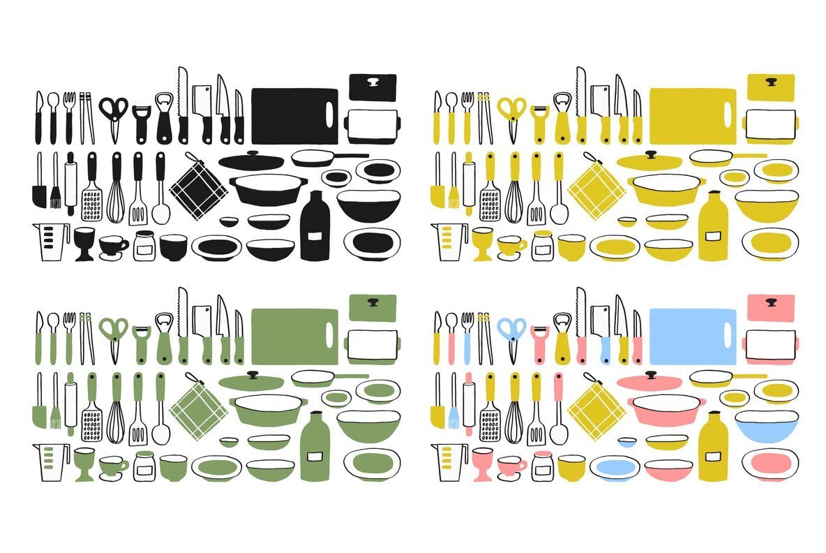 Kitchenware Graphics and Patterns 2