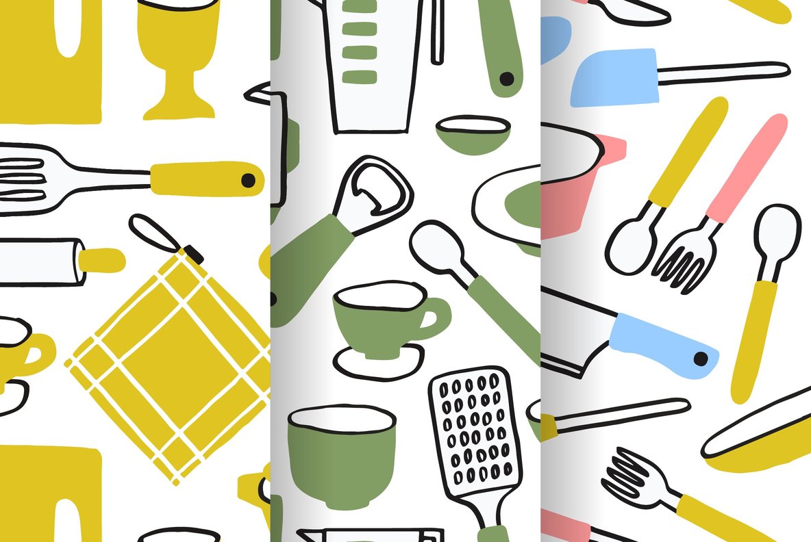 Kitchenware Graphics and Patterns 9