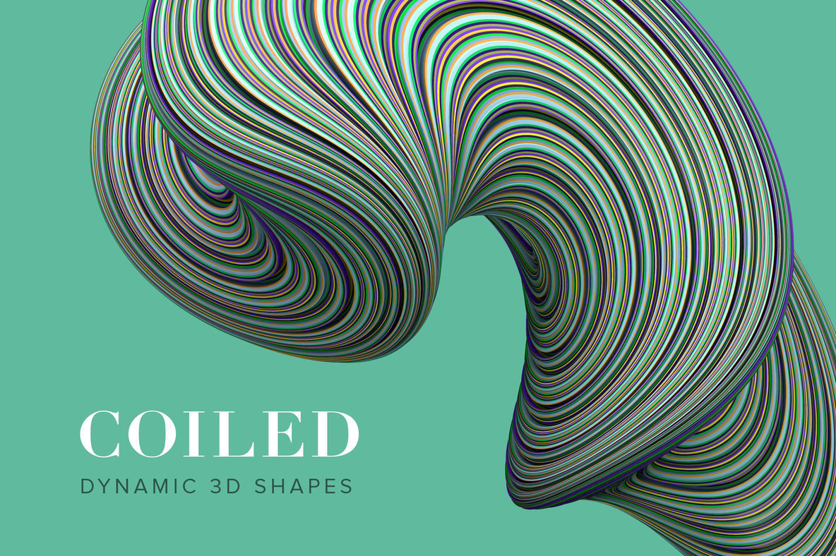 Coiled   Twisting 3D Shapes 1