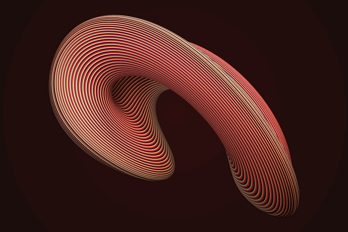 Coiled   Twisting 3D Shapes 3