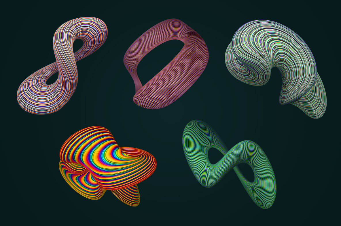 Coiled   Twisting 3D Shapes 8