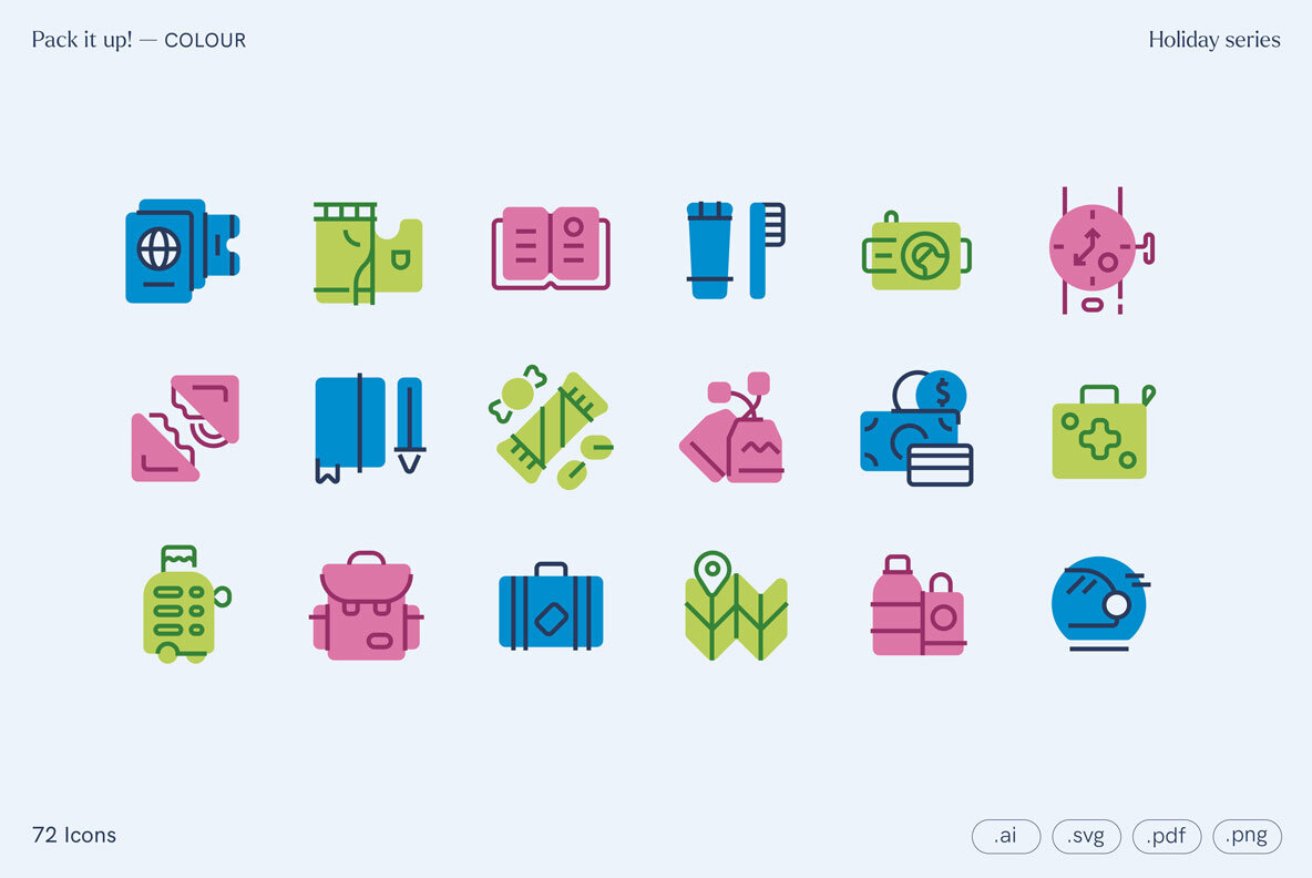 Pack it up   Holiday icons 5