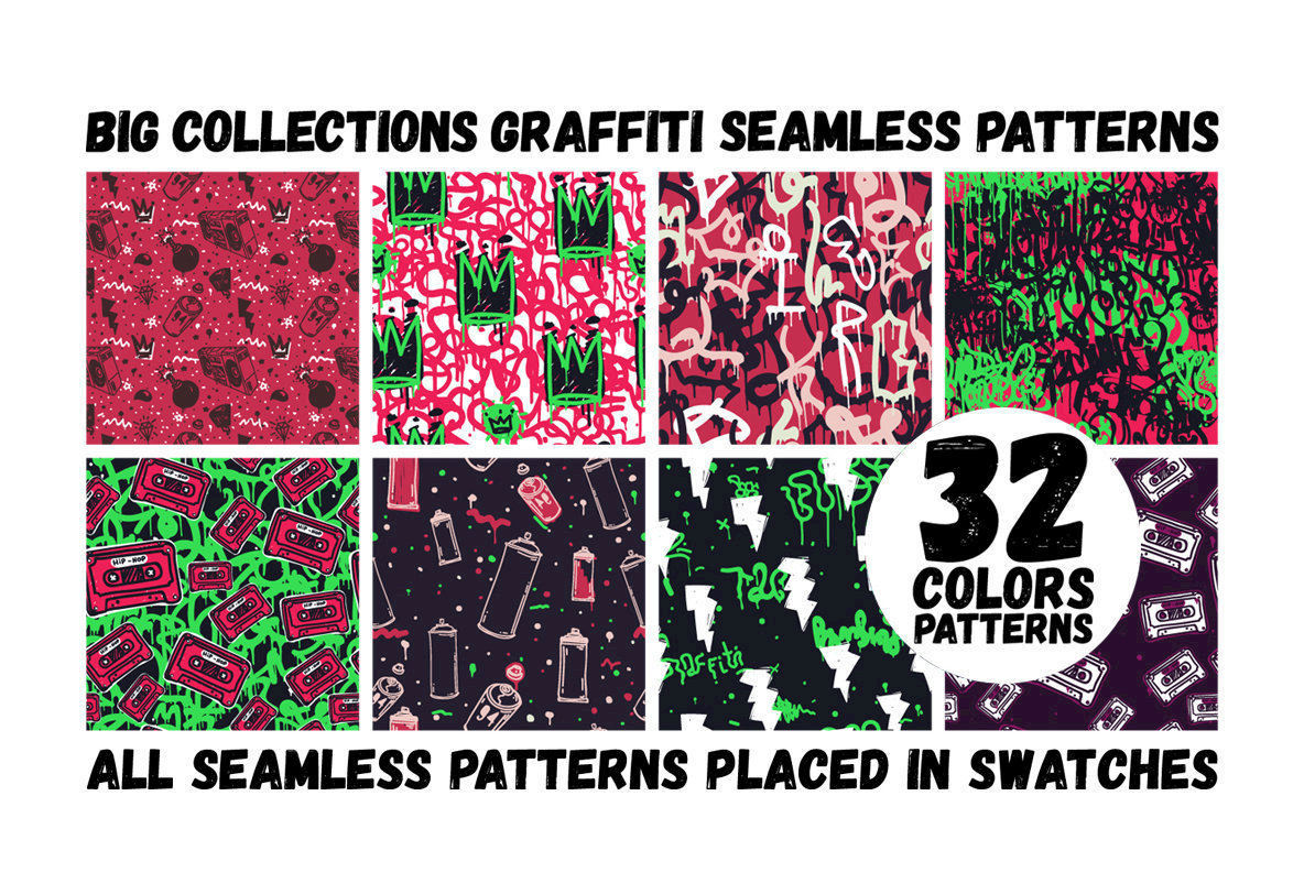 Graffiti Color Seamless Patterns 2