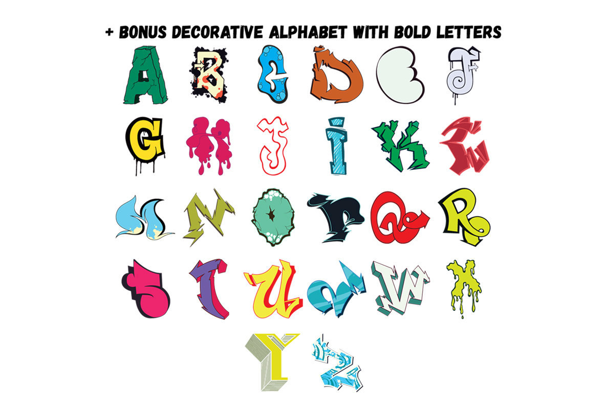 Graffiti Color Seamless Patterns 5