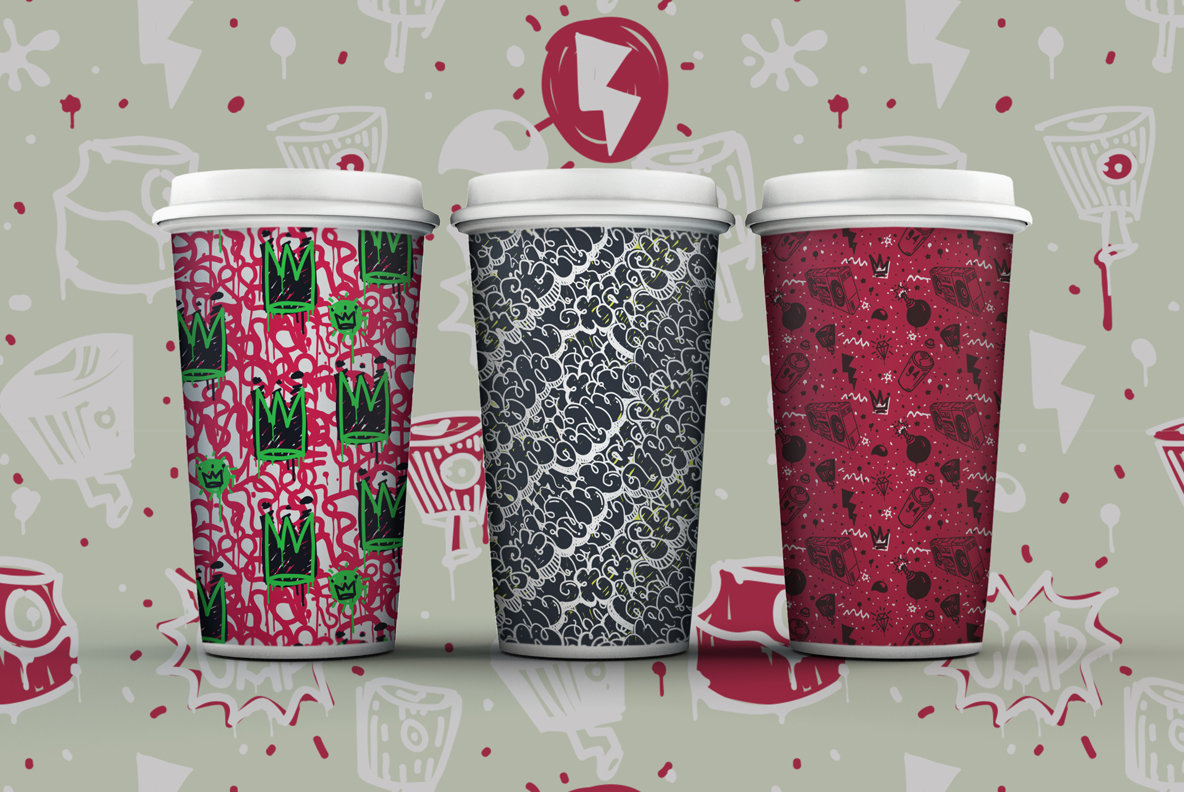 Graffiti Color Seamless Patterns 8