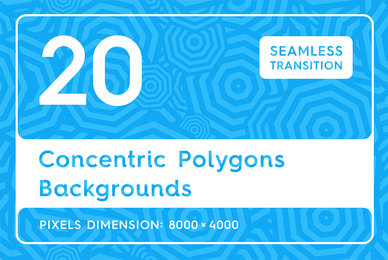 20 Concentric Polygons Backgrounds
