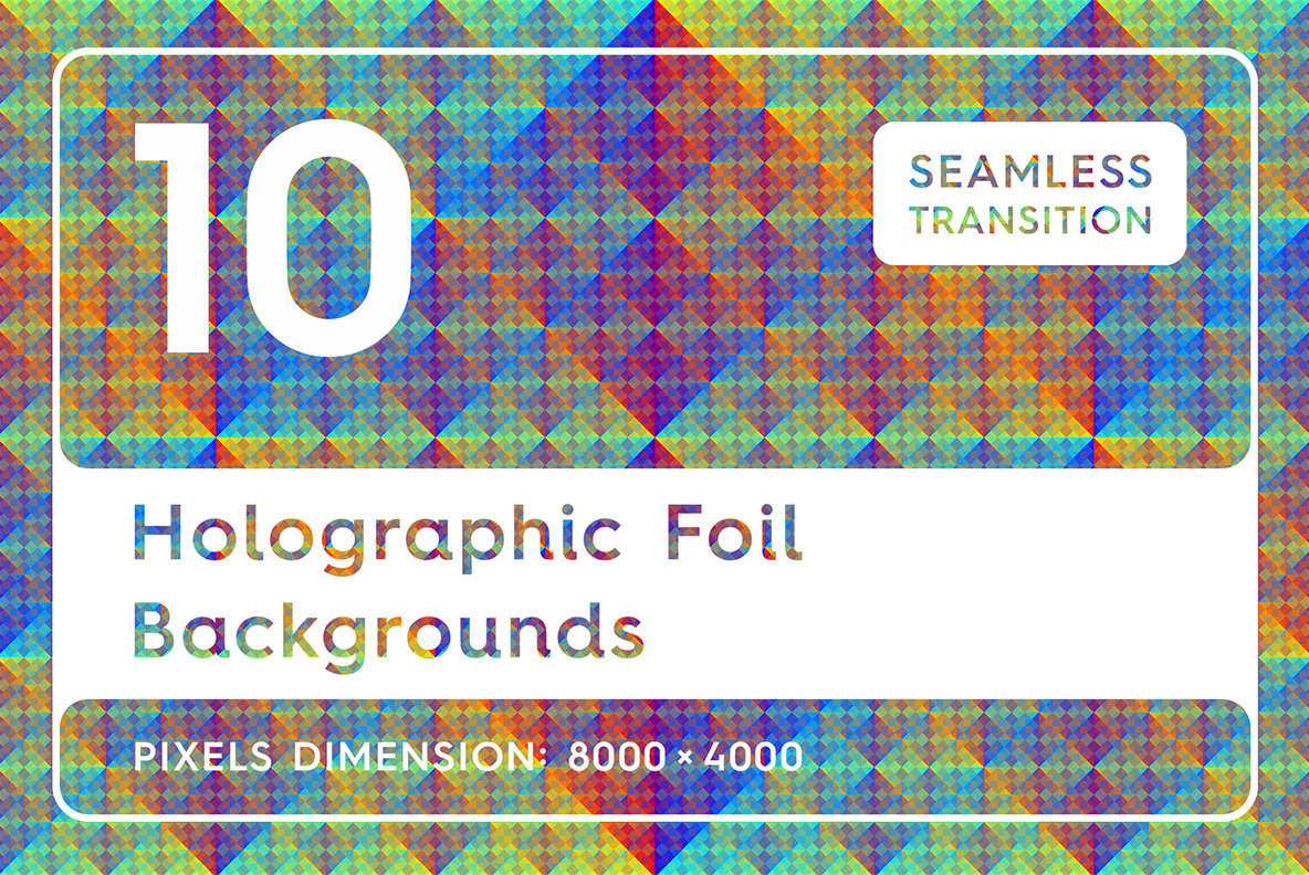 10 Holographic Foil Backgrounds