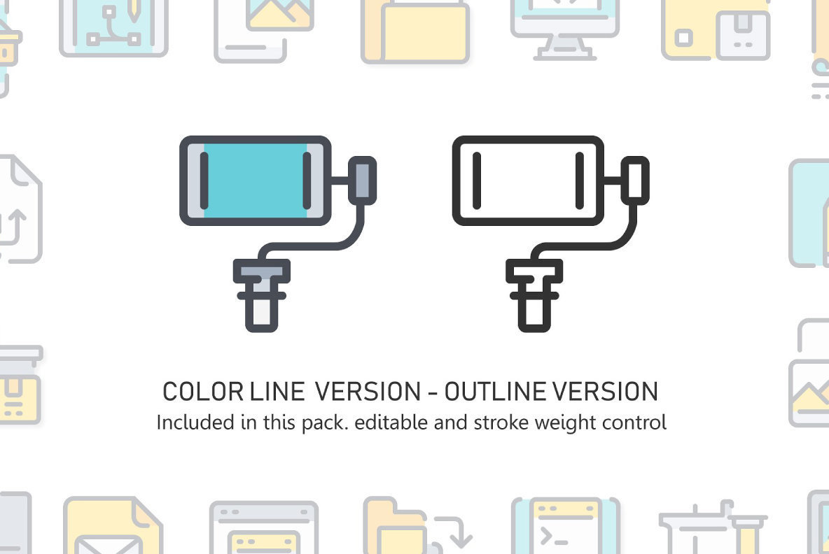260 Color Line Icon x2 260 Color Line Icon x2